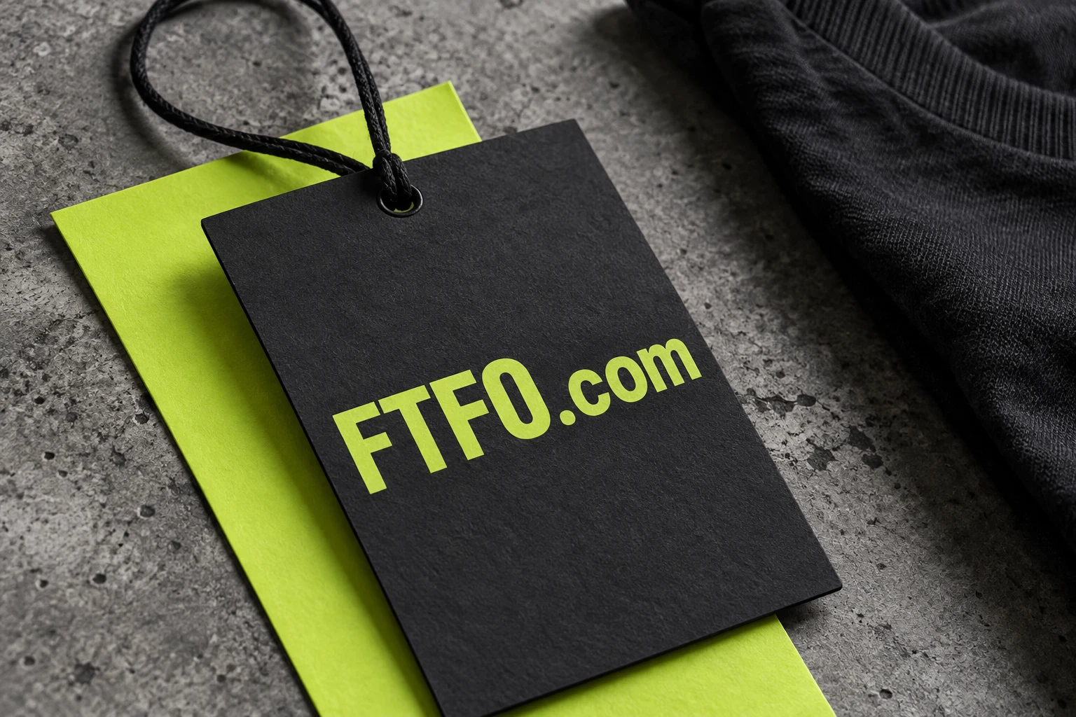 FTFO.com identity displayed in an independent creative workspace